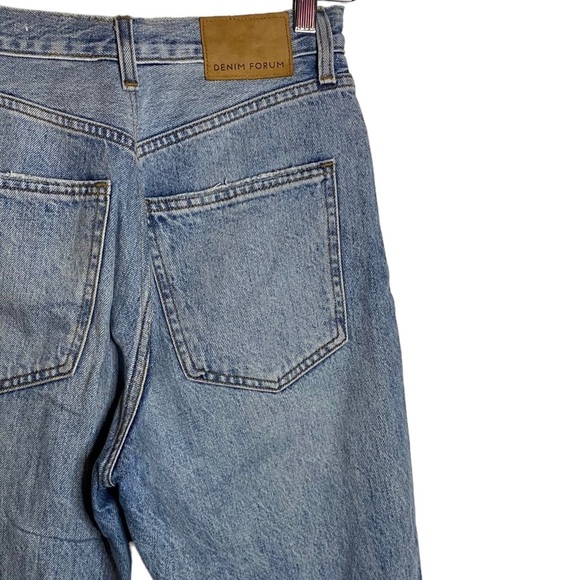 Denim Forum The Joni High Rise Loose Super High Waisted Loose Jeans Wide Leg 26 - Picture 12 of 16